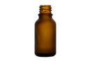 15ml Frosted Amber Euro Round Glass Bottle